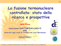 Diapositiva 1 - Università degli Studi di Cassino
