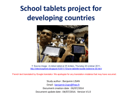 School tablets for poor countries