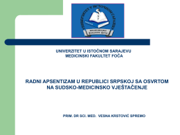 V.Krstovic....- Radni apsentizam u Republici Srpskoj.