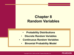 Lecture Notes Chapter 8 - Department of Statistics and Probability