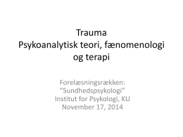 Forelæsnings-slides fra foreslæning 17.11.2014