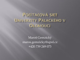 Počítačová sieť Univerzity Palackého v Olomouci