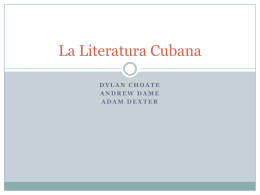 La Literatura Cubana