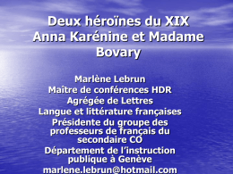 Mme LEBRUN Marlène - Association des enseignants de francais