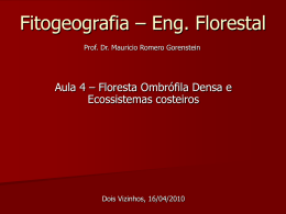 Aula 4 16-04-2010 - FOD, ECOSSISTEMAS COSTEIROS