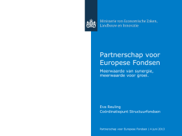Eva Reuling - Partnerschap voor Europese Fondsen
