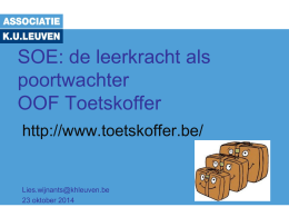 Toetskoffer - School of Education