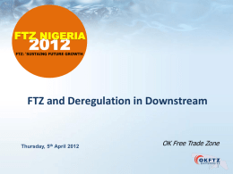 Presentation Five - FTZ Nigeria : /Event
