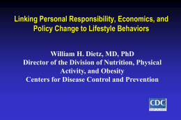 Linking Personal Responsibility, Economics, and Policy Change to