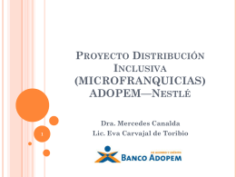 Proyecto Micro franquicias de Nestlé