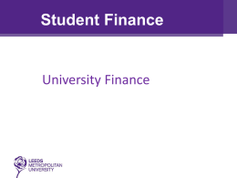Student Finance Talk (Adapted for Queensbury)