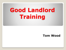 Good Landlord Training - Utah Business Licensing Association