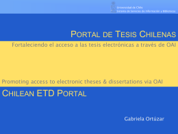 PPT - ETD 2012 - Universidad Nacional Mayor de San Marcos