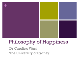 Philosophy of Happiness