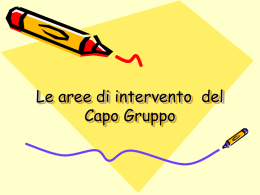 compiti del capo gruppo