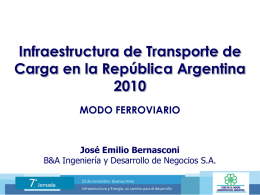 Red Ferroviaria Argentina - Foro de la Cadena Agroindustrial