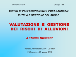 Rusconi (27mag) - Università IUAV di Venezia