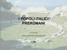 Popoli italici prima dei Romani (a cura di Giulia