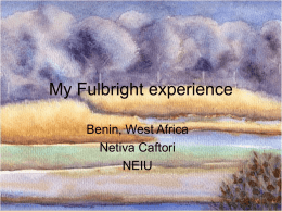 Fulbright-Benin