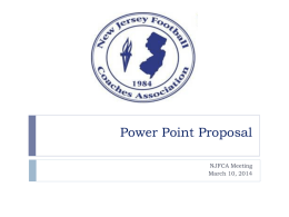 Playoff Proposal Powerpoint