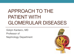 Approach to the patient with glomerular diseases