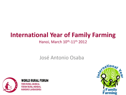 Presentaci&oacute;n de PowerPoint - Asian Farmers Association for