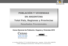 Datos Censo 2010 - S & T