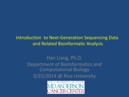 A general introduction to next-generation sequencing platforms