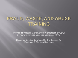 Fraud, Waste, and Abuse Training