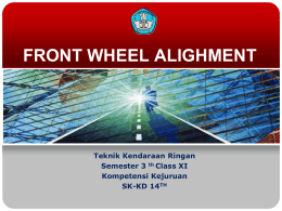 front wheel aligment