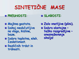 Sintetične mase