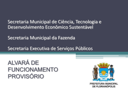 Saiba mais - Prefeitura Municipal de Florianópolis