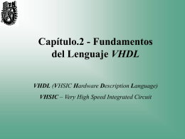 Fundamentos del Lenguaje VHDL