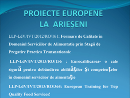 Proiecte europene Arieseni