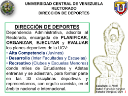 Dirección de Deportes - Universidad Central de Venezuela