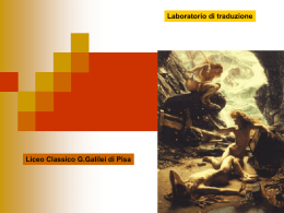 Diapositiva 1 - Liceo Classico Galilei Pisa