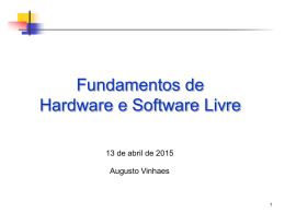Fundamentos de Hardware e Software Livre