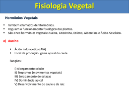 Fisiologia Vegetal Hormônios Vegetais