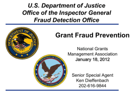 Grant Fraud Prevention