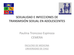 sexualidad e infecciones de transmisión sexual
