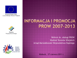 Informacja i promocja PROW 2007-2013