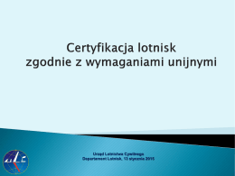 Name of presentation - Urząd Lotnictwa Cywilnego
