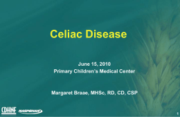 Pathogenesis of Celiac Disease - FACS Nutrition and Food Science