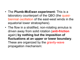 Plumb-McEwan experiment