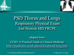 PSD Thorax and Lungs - Continuing Medical Implementation Inc.