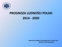 Prognoza ludności Polski 2014-2050