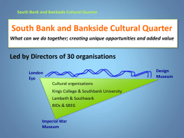 South Bank and Bankside Cultural Quarter