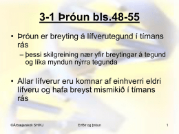 3-1 Þróun bls.48-55