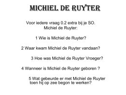 Michiel de Ruyter - Geschiedenis 2 punt 0