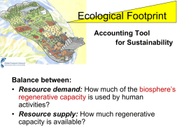 Footprint - UL Sustainable Development